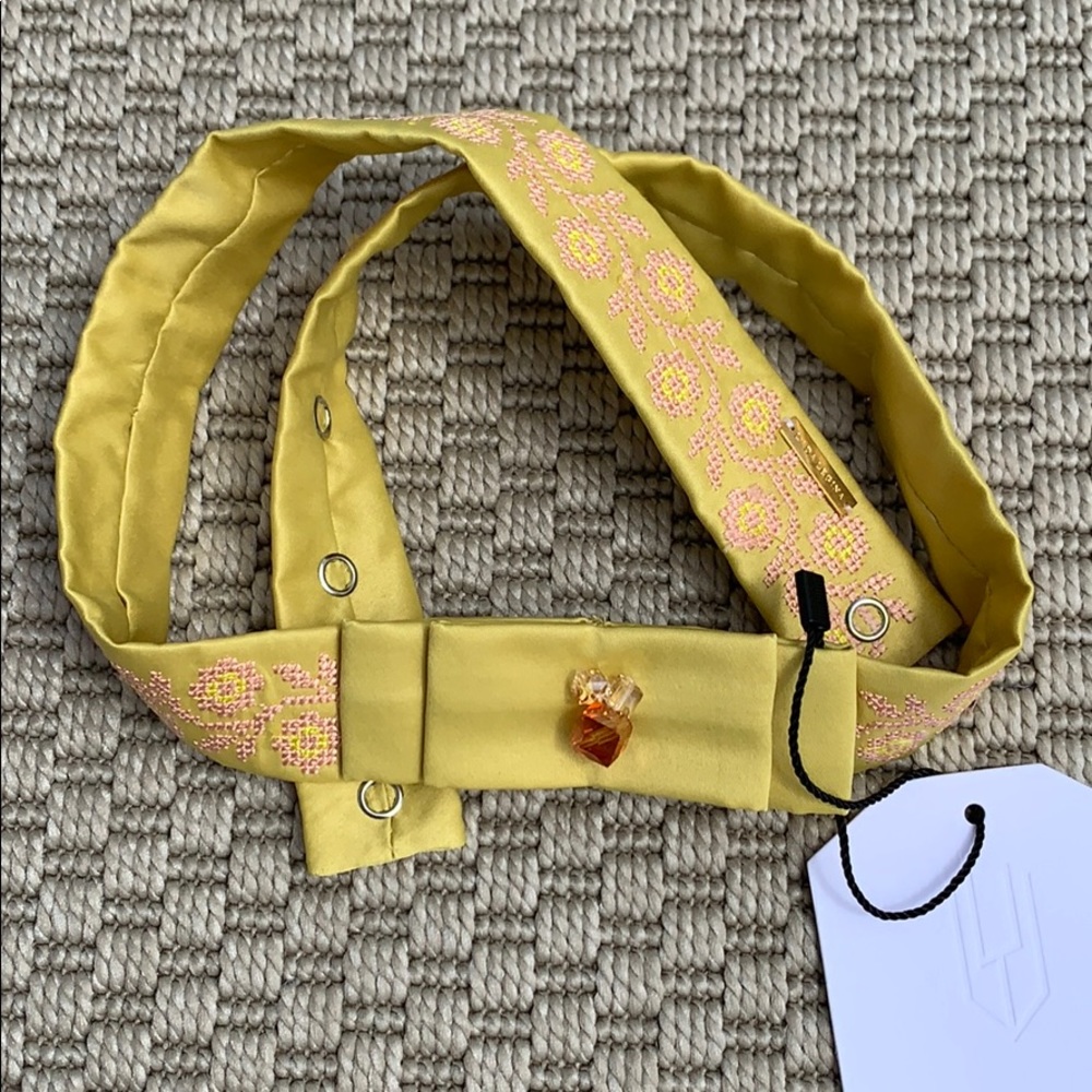 Silk embroidered belt - Picture 2 of 7